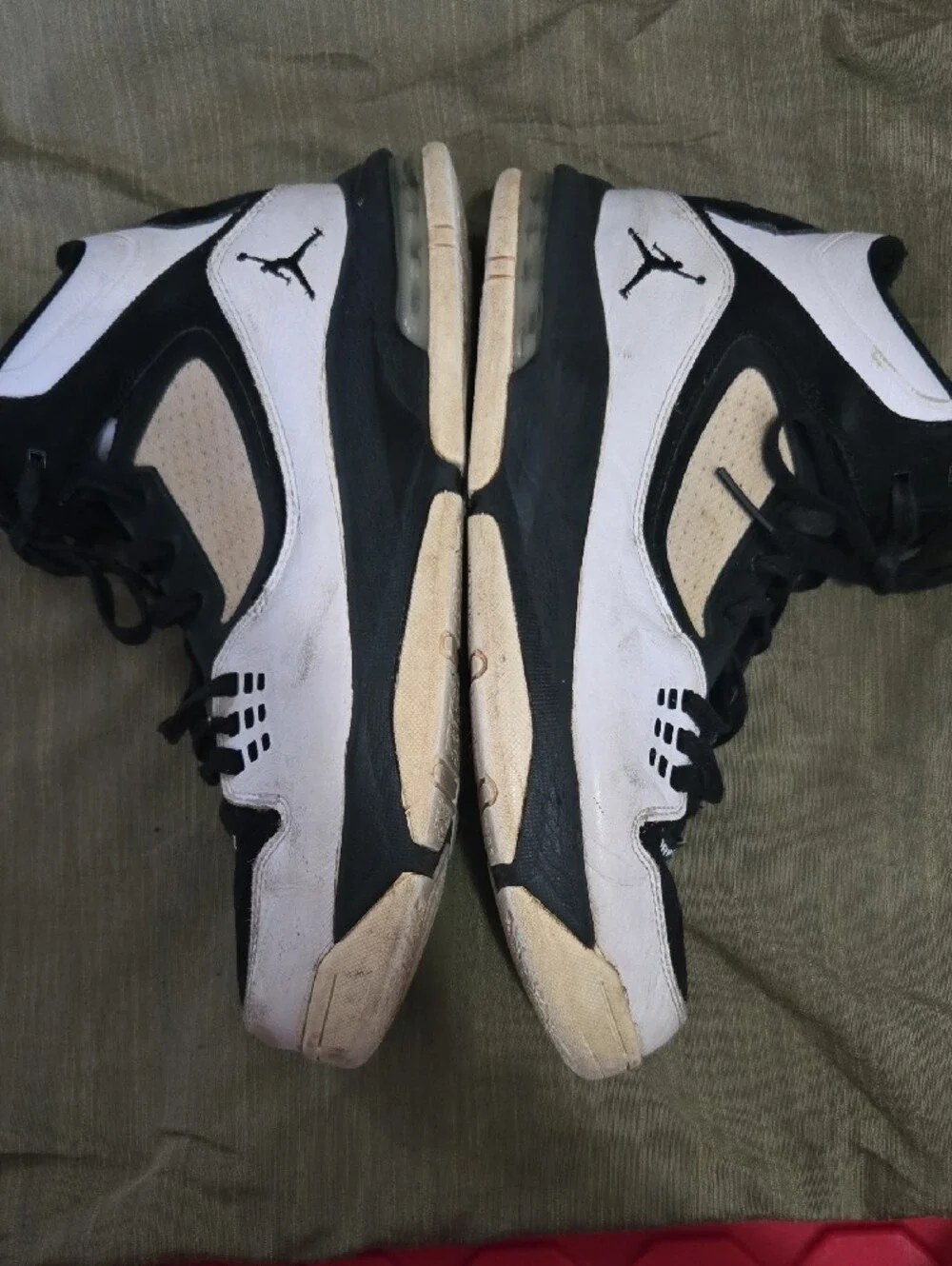 Jordan Men’s Black and White High-Top Sneakers